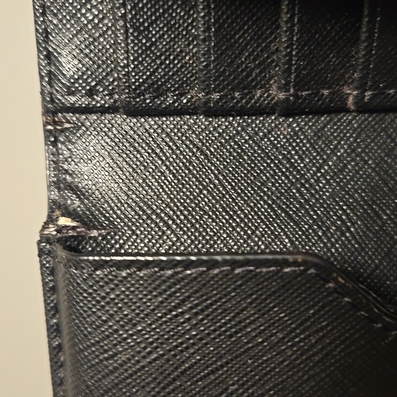 Kate Spade Black Saffiano Clutch with Gold Accent - Picture 7 of 8